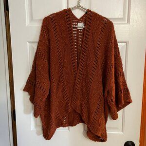 Sonoma Ladies Knit Open Ruana Wrap One Size